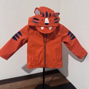 Little Me Tiger Full Zip rain jacket